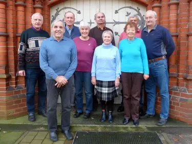 von links: Klaus Wegner, Dr. Martin Grabow, Dr. Peter Stolley, Heidemarie Grabow, Heinz Krause, Hildegard Bark, Anne Fahle, Horst Linke und Rainer Schäfer; es fehlt Martina Krause