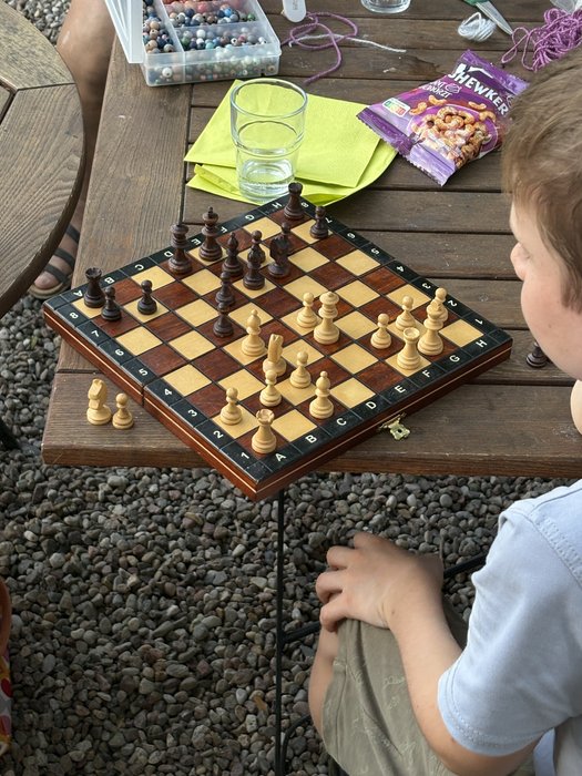 Auch Schach wurde gespielt