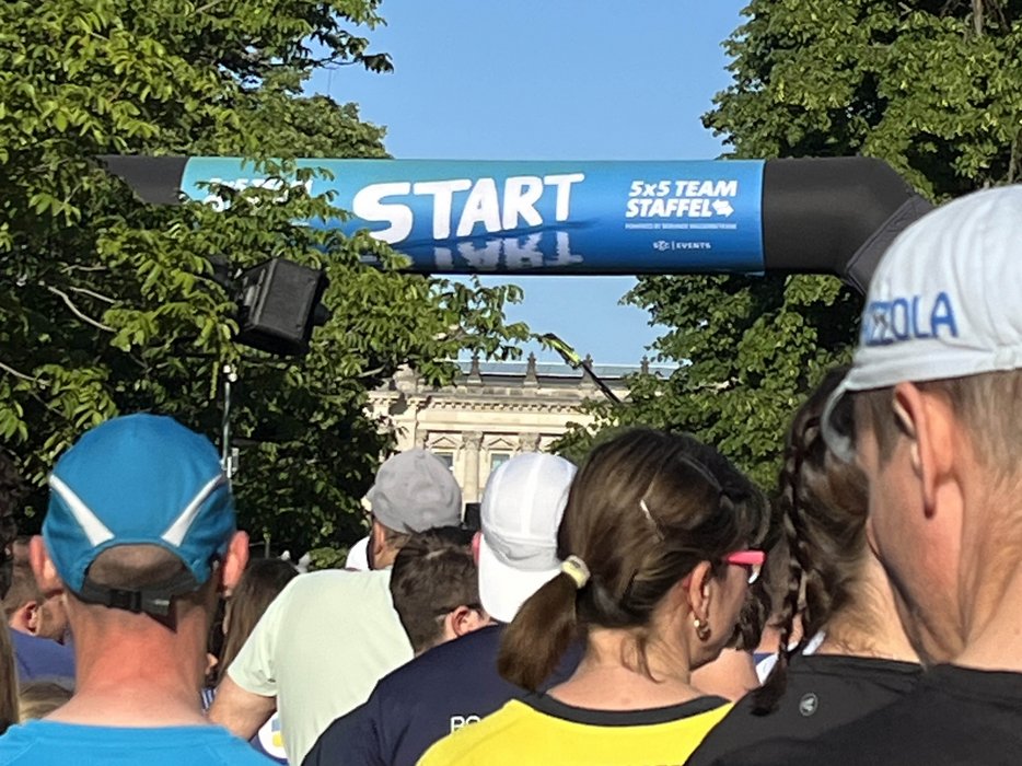 Kurz vor dem Start