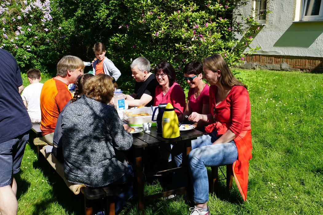 Kaffee im Garten