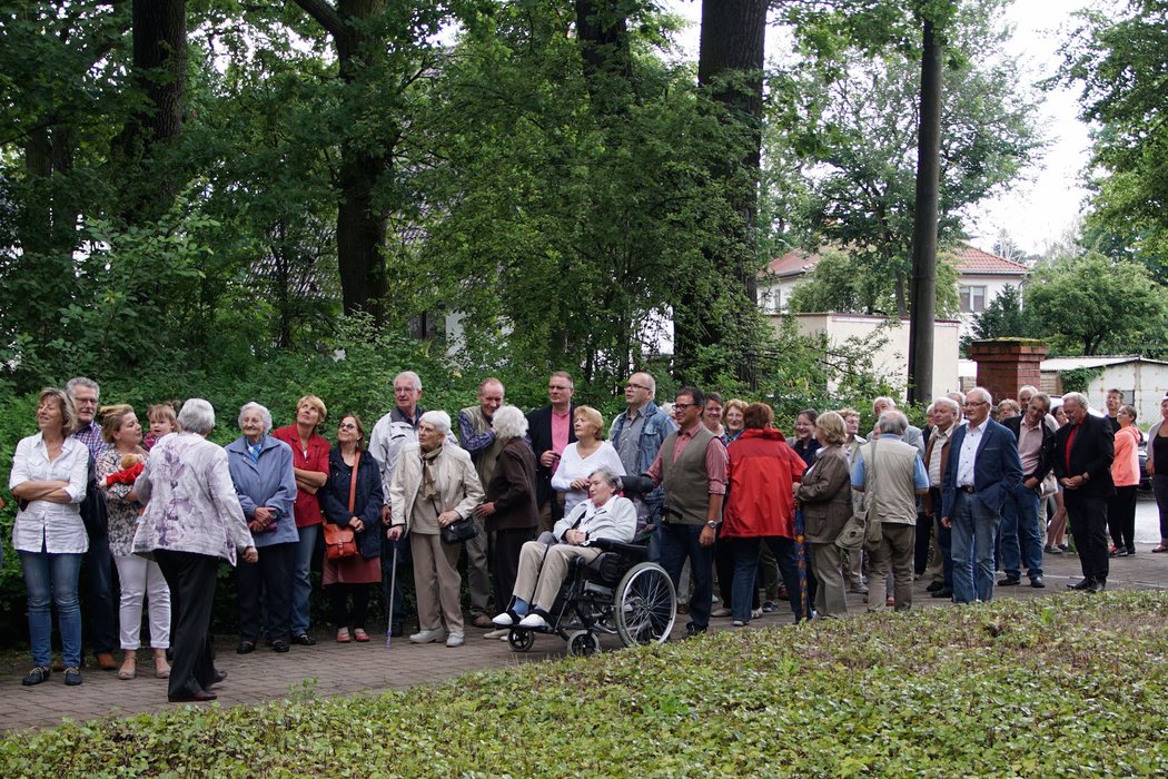Einweihung der Uhr