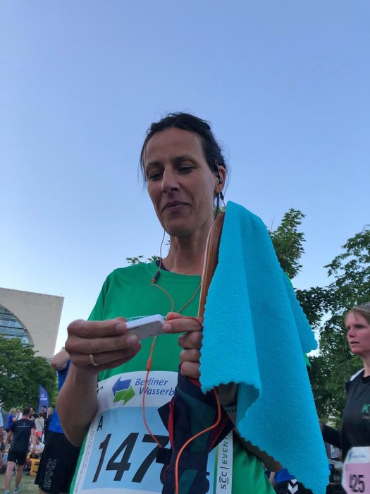Ulrike Koppehl, vor dem Start
