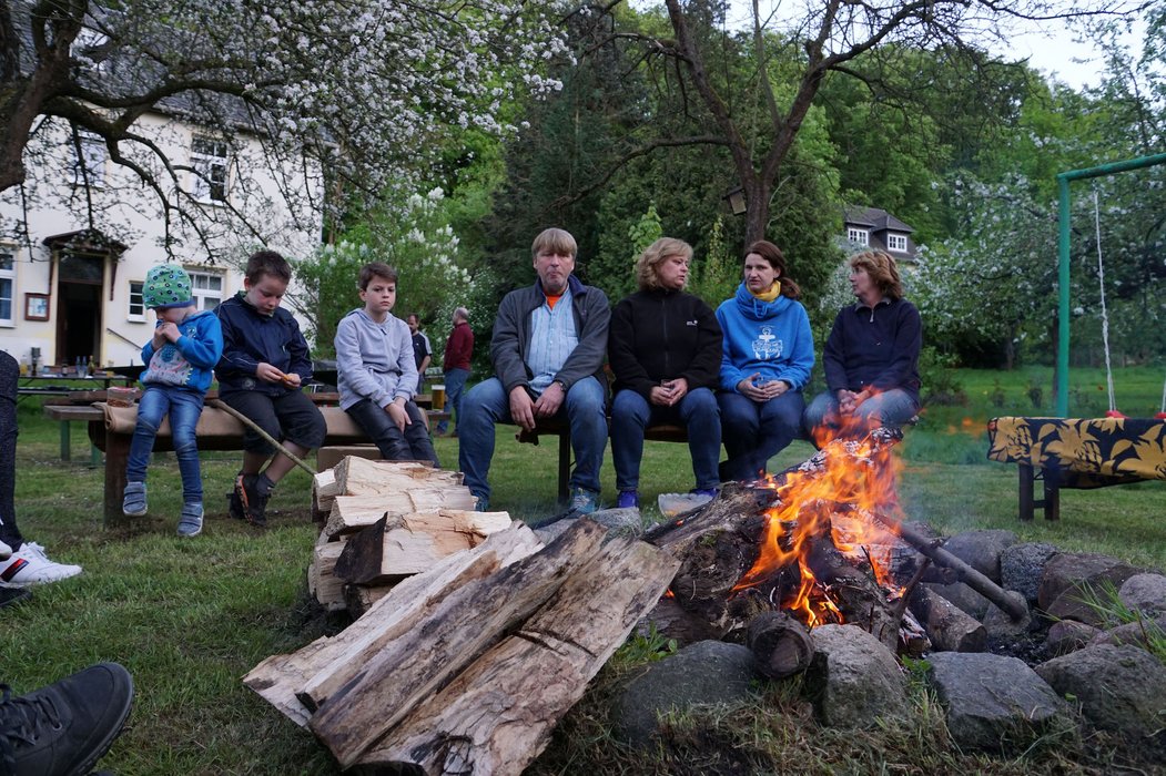 Abschluss am Feuer