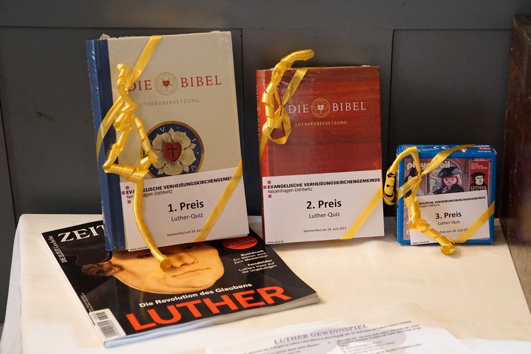 Preise für das Luther-Quiz