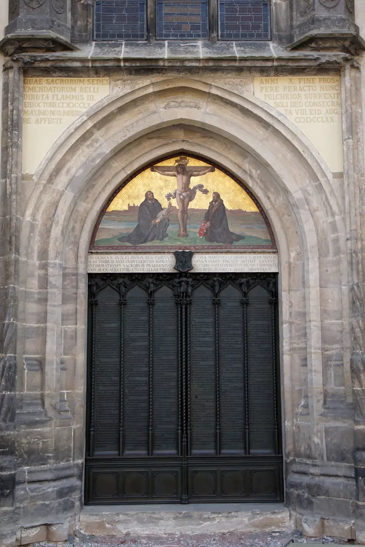 Thesentür an der Schlosskirche in Wittenberg