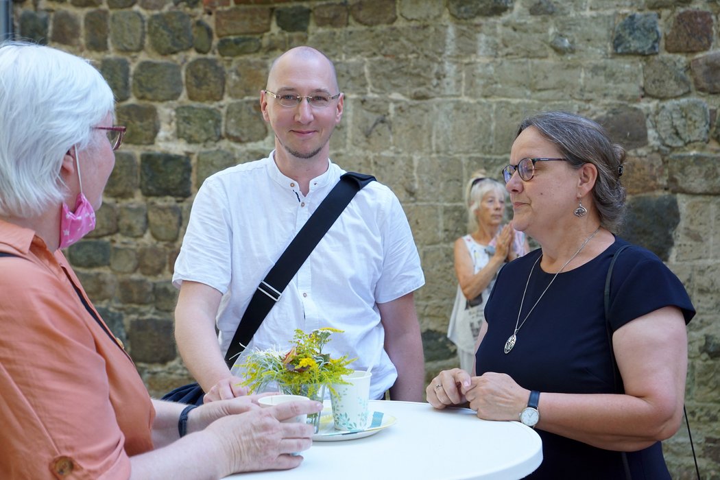 Pfarrer Dietmar Päschel von der Adventsgemeinde und Pfarrerin Barbara Killat