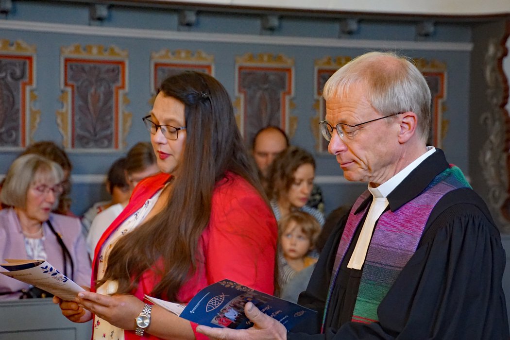 Katechetin Judith Ziehm-Degner und Pfarrer Sven Täuber